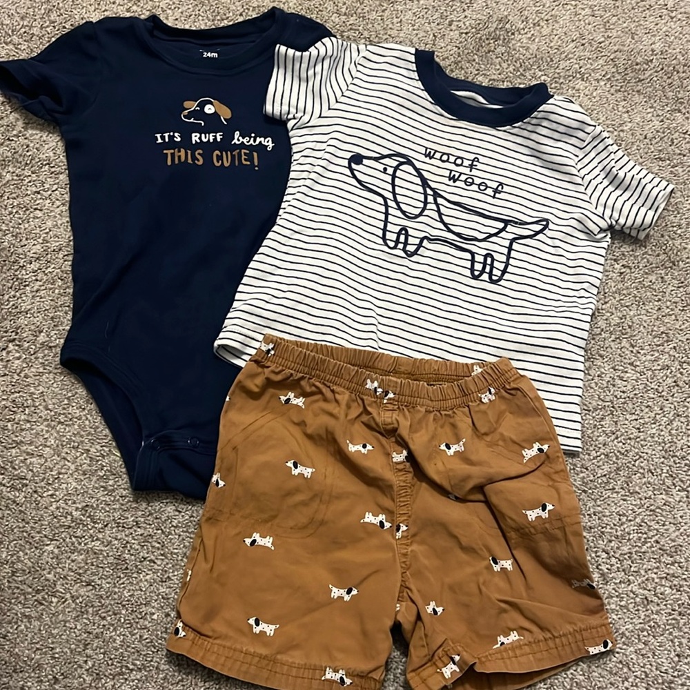 Carters Toddler Boys 3-Piece Matching Set - Size 24 M